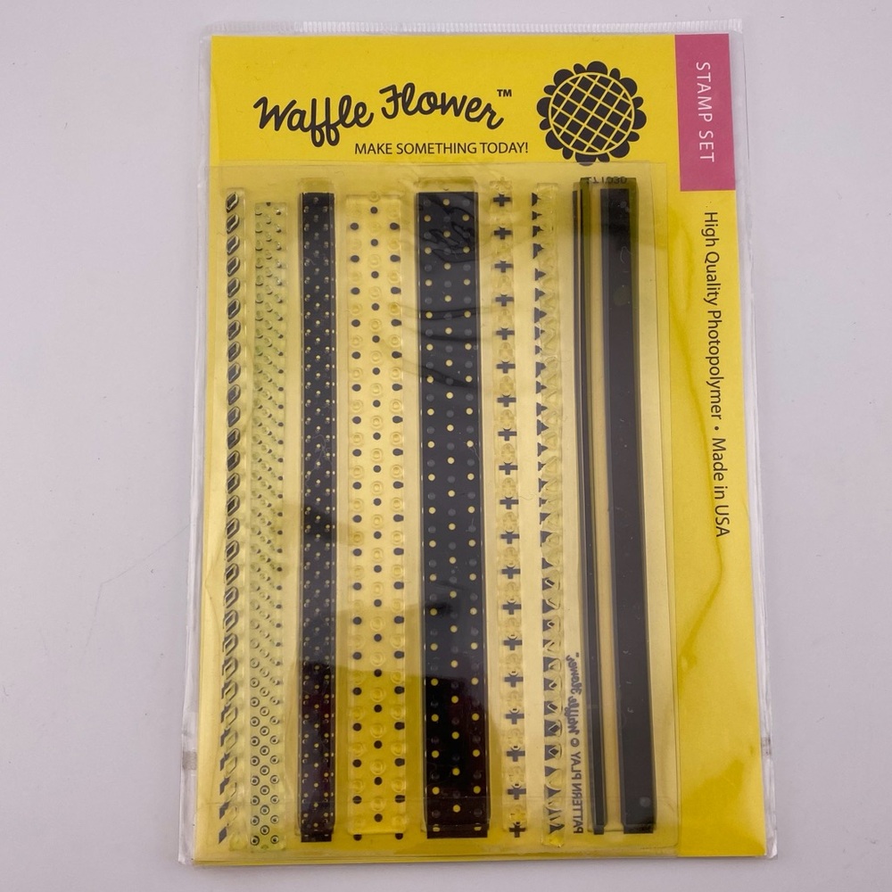 Pattern Play Clear Acrylic Stamp Set by Waffle Flower
